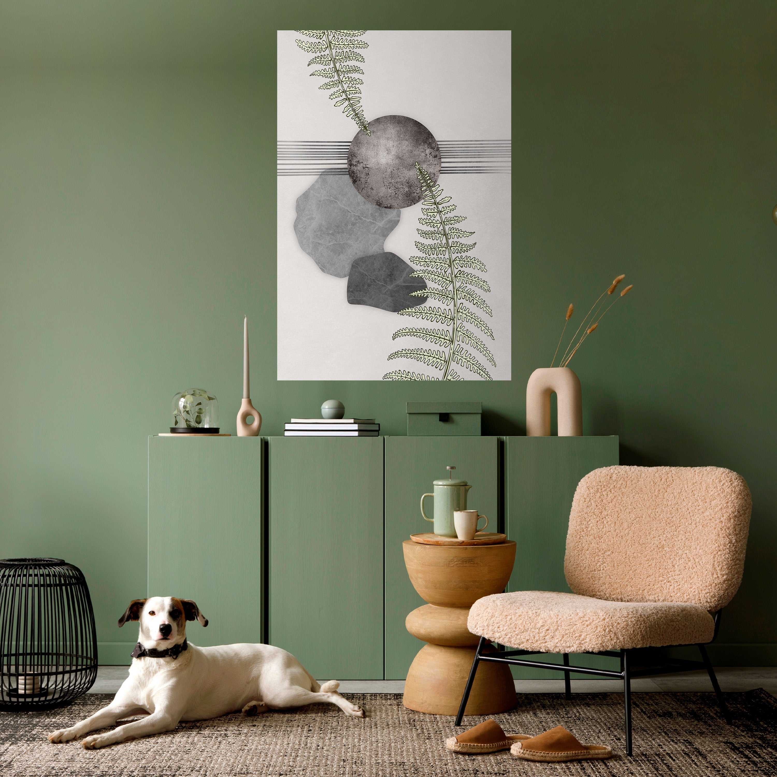 FERN MELANCHOLY Vertikales Poster zum Abziehen und Aufkleben