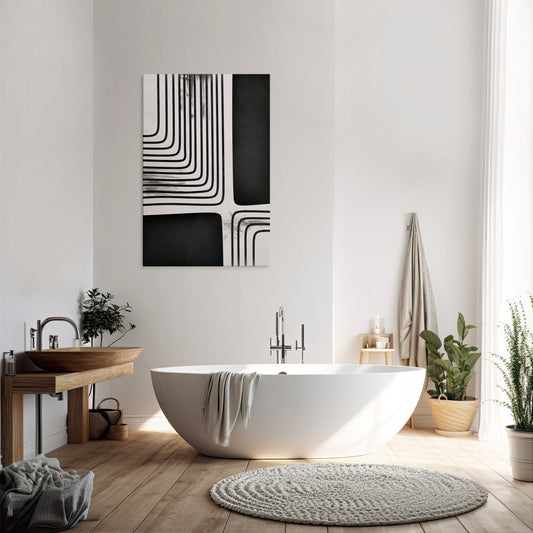 DARKSIDE OF THE LINE Vertical Canvas Print