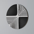 DARKSIDE OF THE LINE Runde Wanddekoration Ø 69 cm