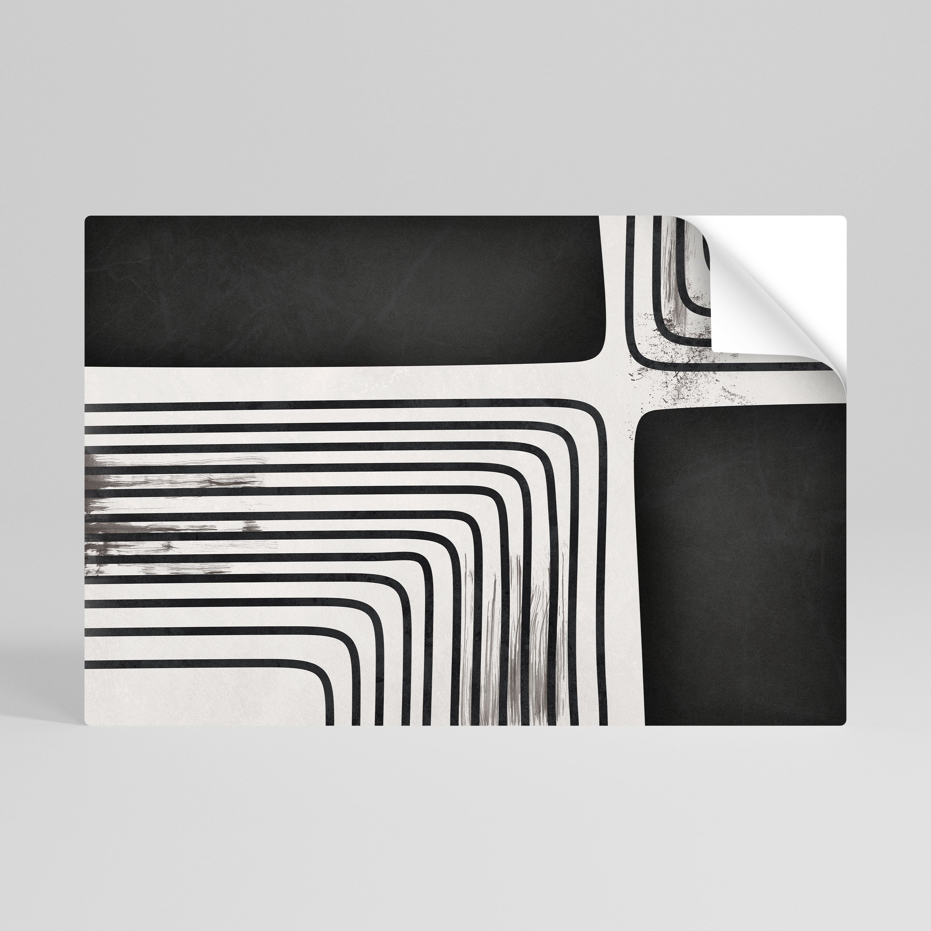 DARKSIDE OF THE LINE Peel and Stick Horizontal Poster