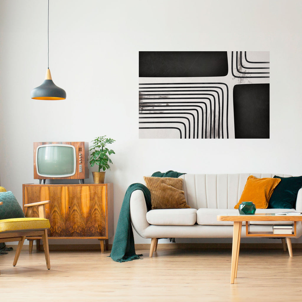 DARKSIDE OF THE LINE Peel and Stick Horizontal Poster