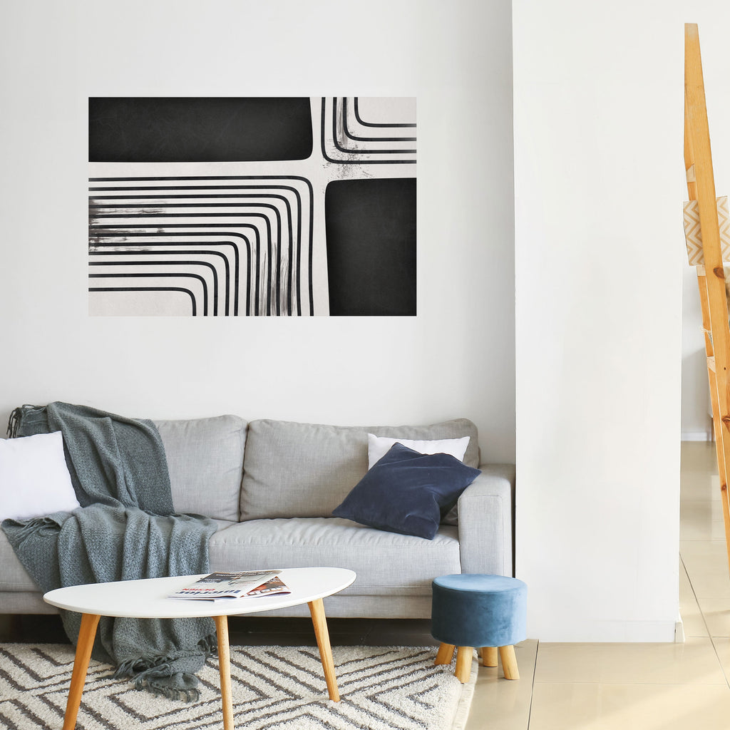 DARKSIDE OF THE LINE Peel and Stick Horizontal Poster