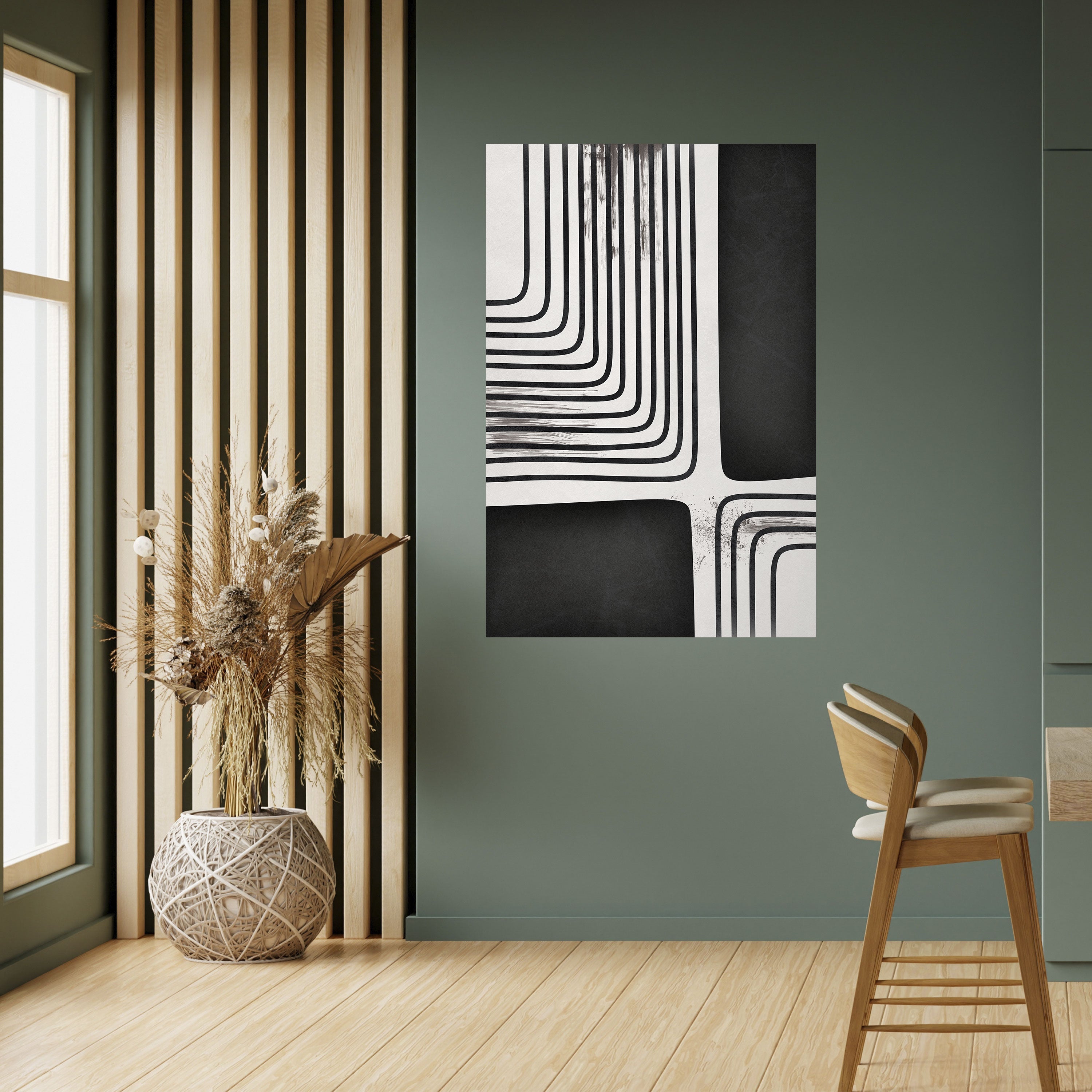 Darkside of the Line – Vertikales Poster zum Abziehen und Aufkleben