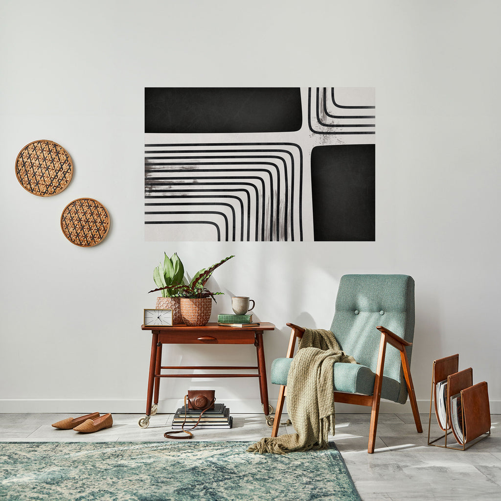 DARKSIDE OF THE LINE Peel and Stick Horizontal Poster