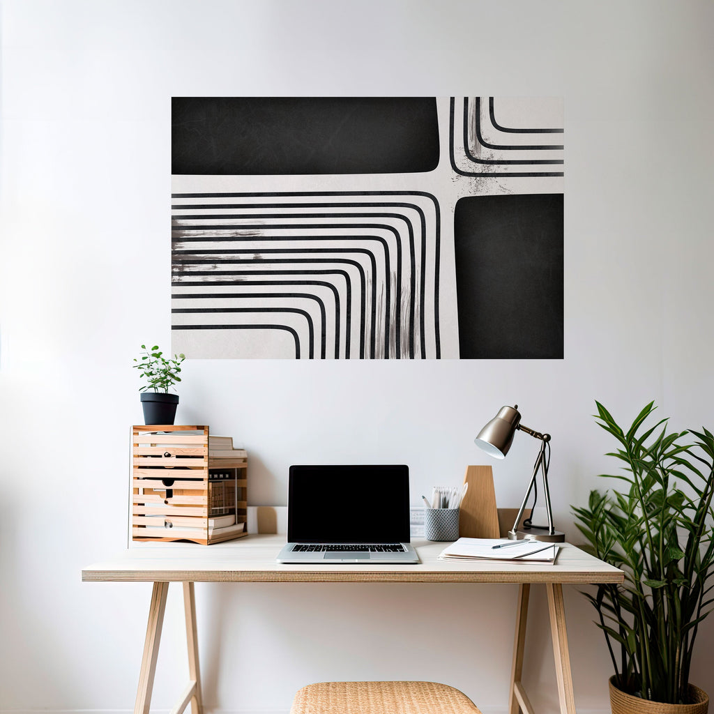 DARKSIDE OF THE LINE Peel and Stick Horizontal Poster