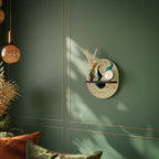 DREAMY DAZE Oval Art Shelf In Black Finish