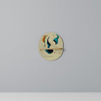 DREAMY DAZE Ovales Kunstregal in Eiche-Optik