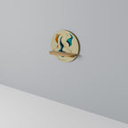 DREAMY DAZE Rundes Kunstregal in Eiche-Optik