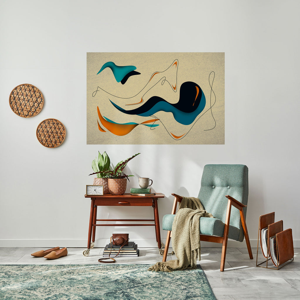 DREAMY DAZE Peel and Stick Horizontal Poster