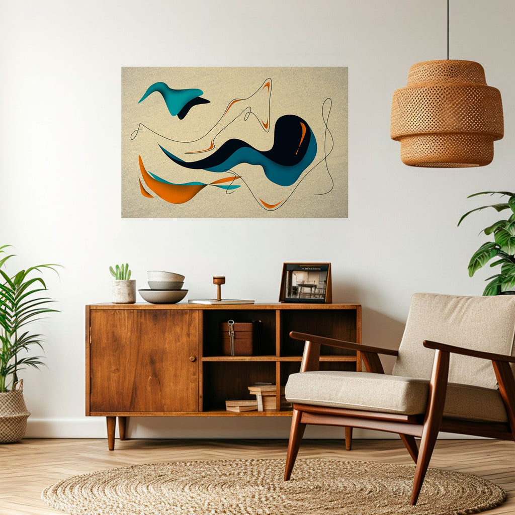 DREAMY DAZE Peel and Stick Horizontal Poster