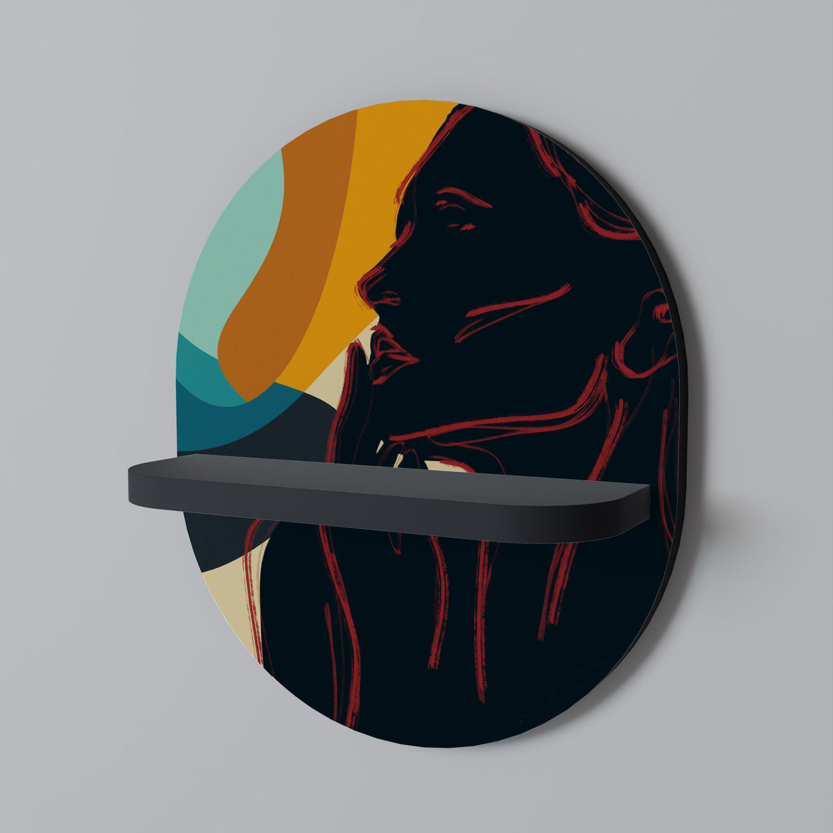 SILHOUETTE SONATA Dekoratives Wandregal