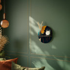 SILHOUETTE SONATA Oval Art Shelf In Black Finish