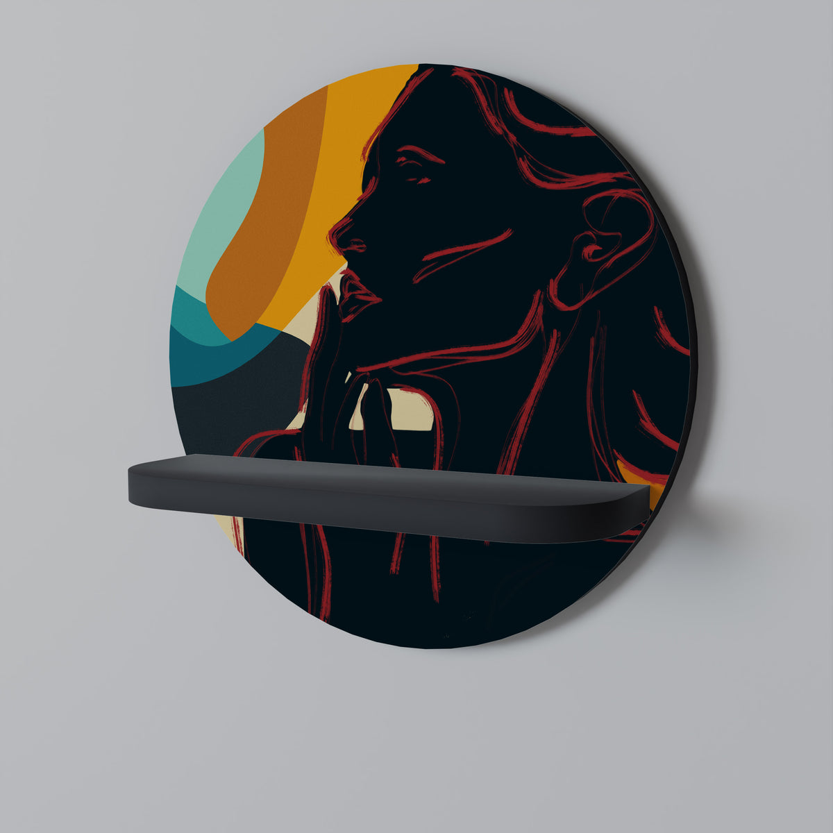 SILHOUETTE SONATA Dekoratives Wandregal