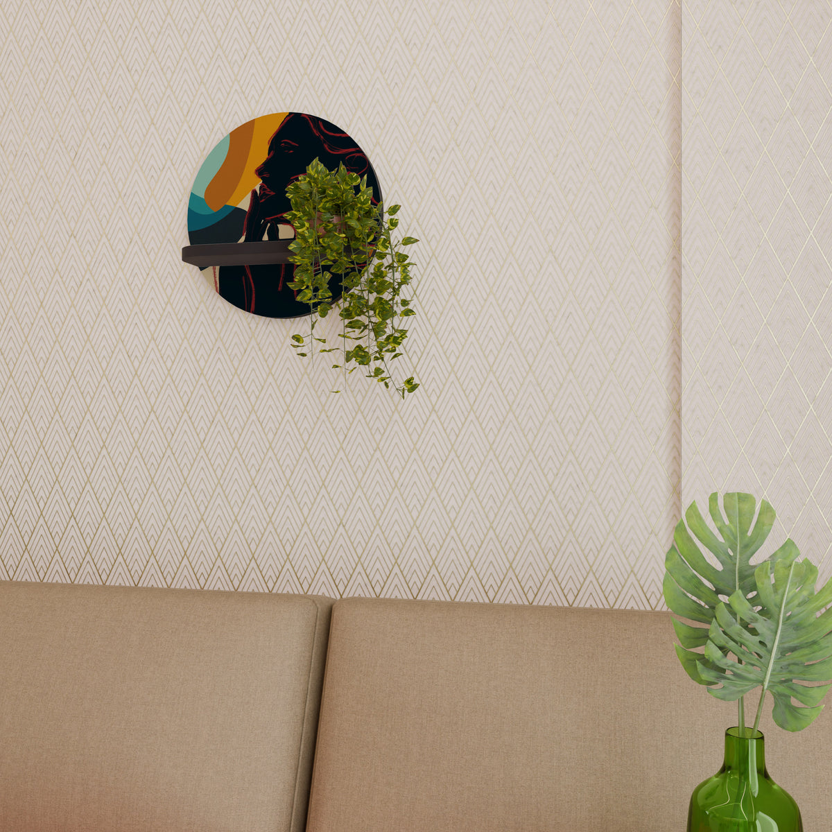 SILHOUETTE SONATA Dekoratives Wandregal