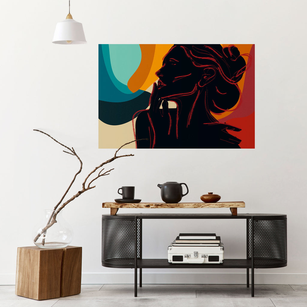 SILHOUETTE SONATA Peel and Stick Horizontal Poster