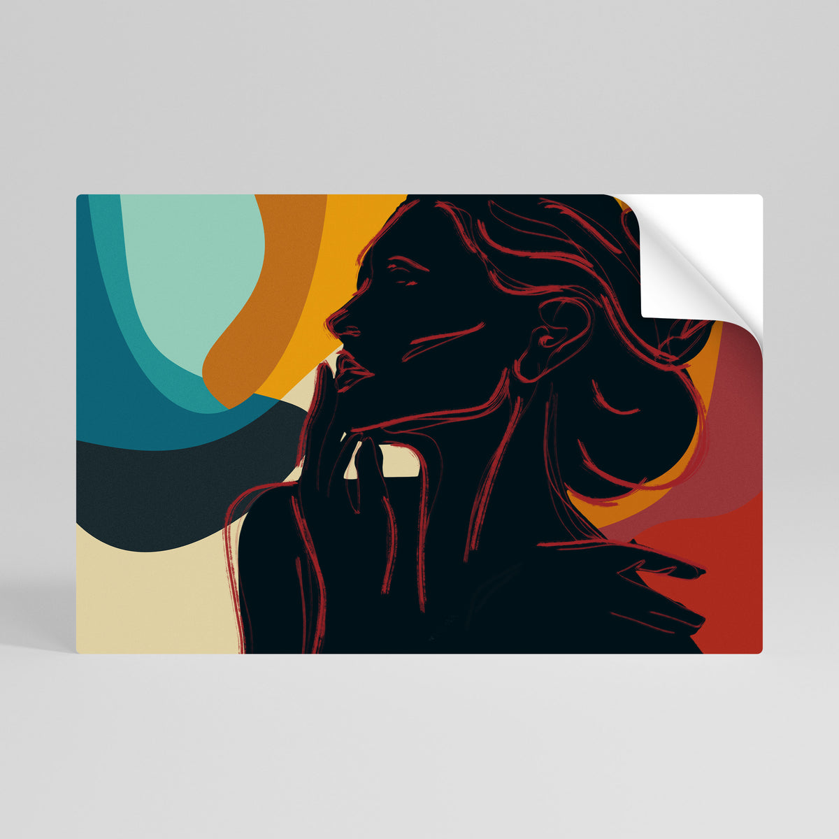 SILHOUETTE SONATA Selbstklebendes Horizontal-Poster