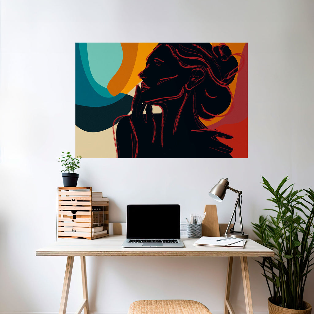 SILHOUETTE SONATA Peel and Stick Horizontal Poster