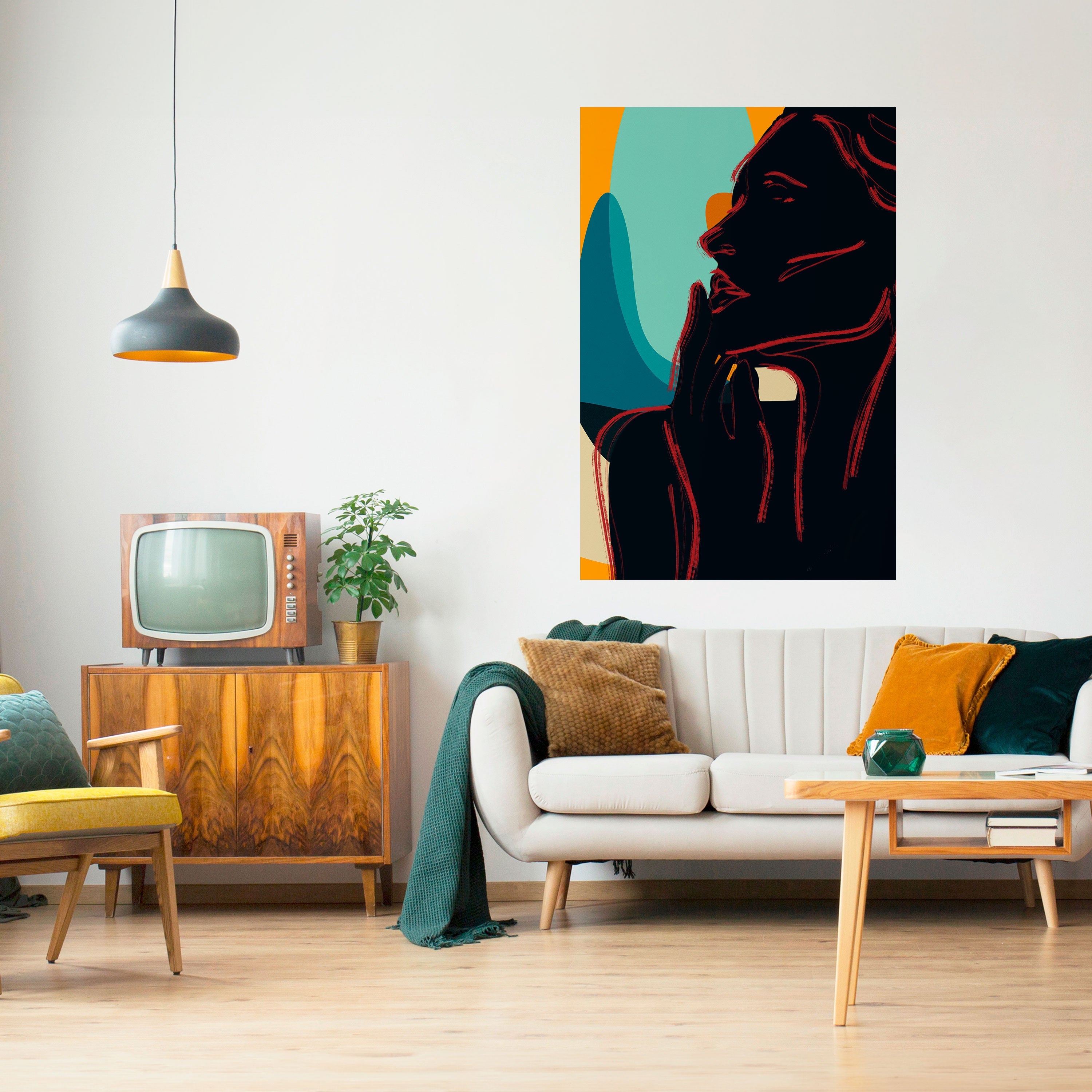 SILHOUETTE SONATA Vertikales Poster zum Abziehen und Aufkleben