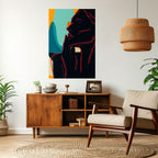 SILHOUETTE SONATA Peel and Stick Vertical Poster