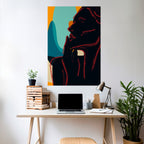 SILHOUETTE SONATA Peel and Stick Vertical Poster