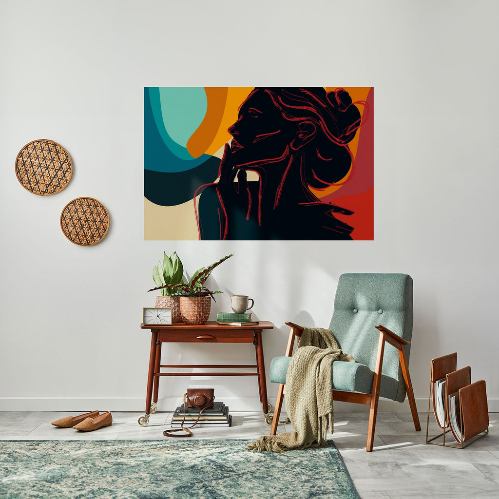 SILHOUETTE SONATA Peel and Stick Horizontal Poster