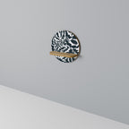 ETHEREAL ORNAMENT Round Art Shelf In Oak Effect