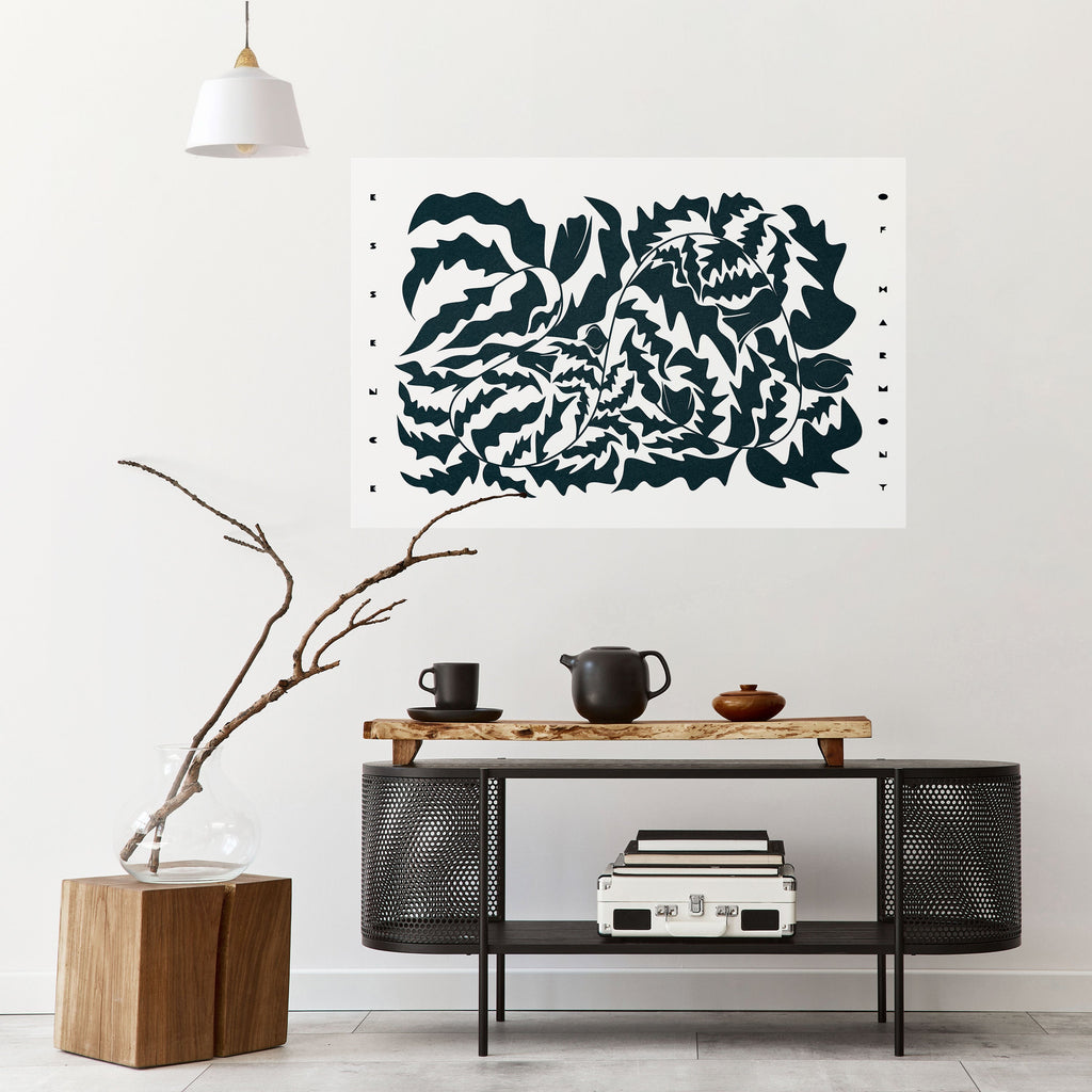 ETHEREAL ORNAMENT Peel and Stick Horizontal Poster