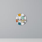 HUE HARMONY Ovales Kunstregal in Eiche-Optik