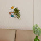 HUE HARMONY Ovales Kunstregal in Eiche-Optik