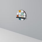 HUE HARMONY Rundes Kunstregal in Schwarz