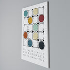 HUE HARMONY Vertical Canvas Print