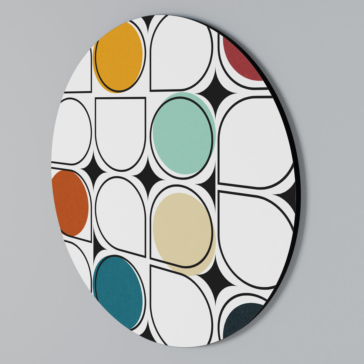 HUE HARMONY Rundes Wandbild