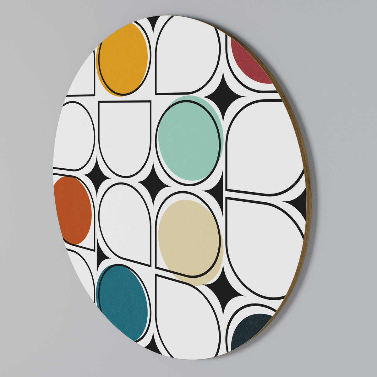 HUE HARMONY Rundes Wandbild