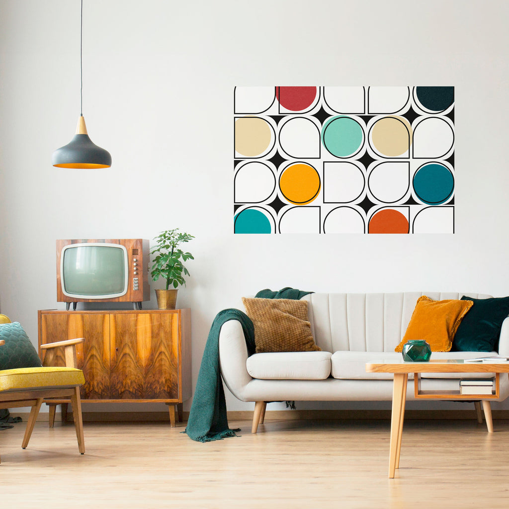 HUE HARMONY Peel and Stick Horizontal Poster