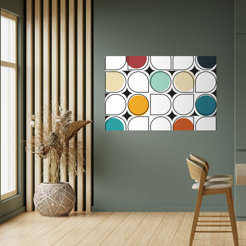HUE HARMONY Peel and Stick Horizontal Poster