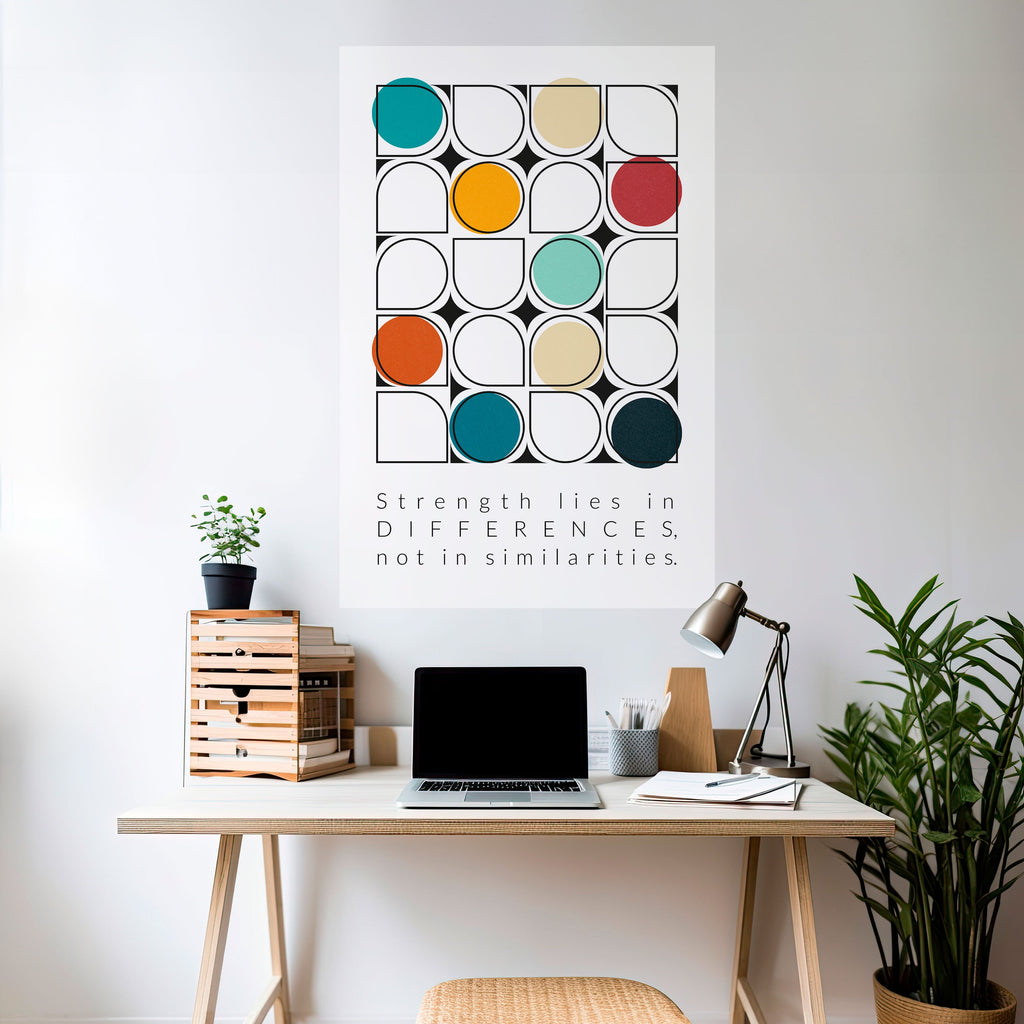 HUE HARMONY Vertikales Poster zum Abziehen und Aufkleben