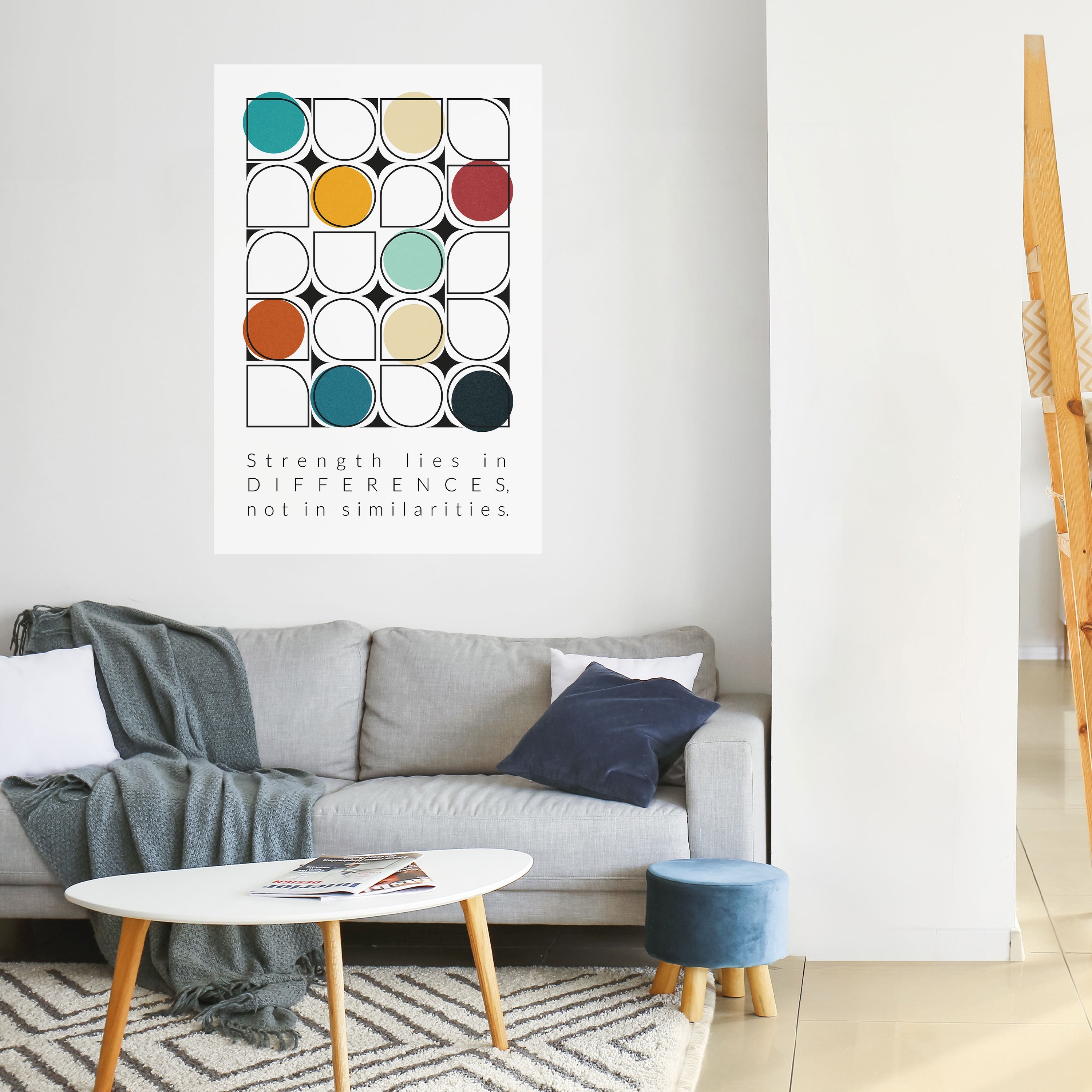 HUE HARMONY Vertikales Poster zum Abziehen und Aufkleben