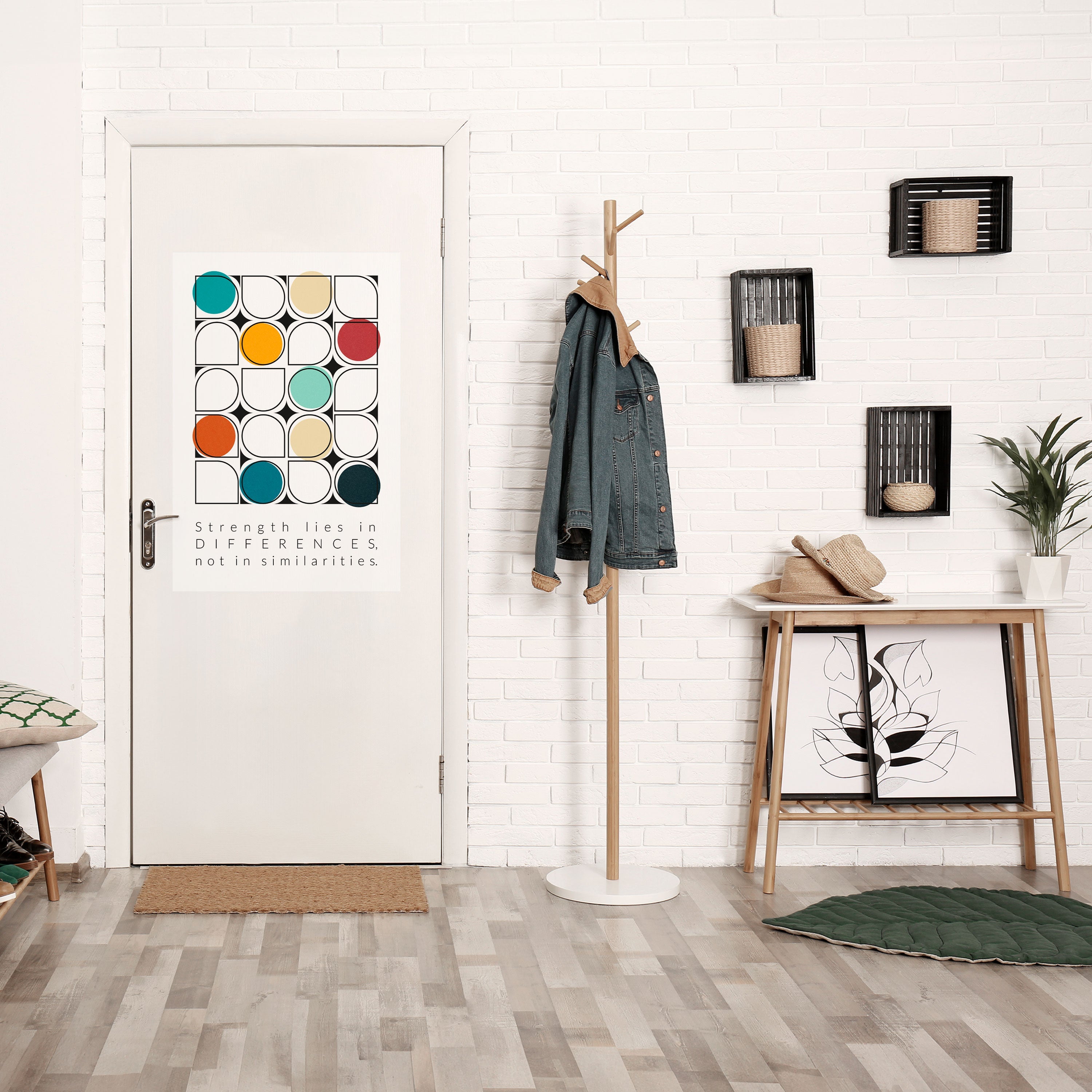 HUE HARMONY Vertikales Poster zum Abziehen und Aufkleben