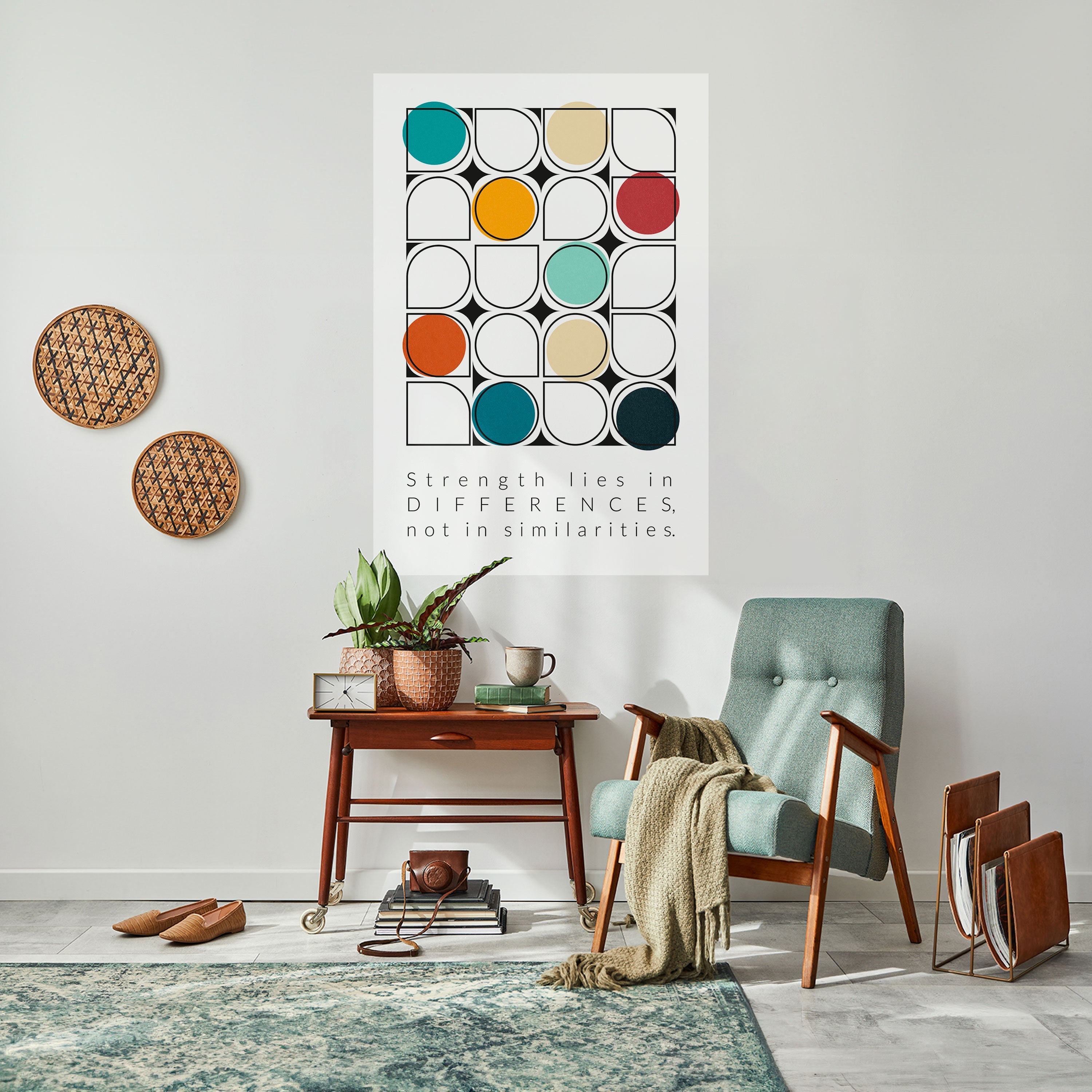 HUE HARMONY Vertikales Poster zum Abziehen und Aufkleben