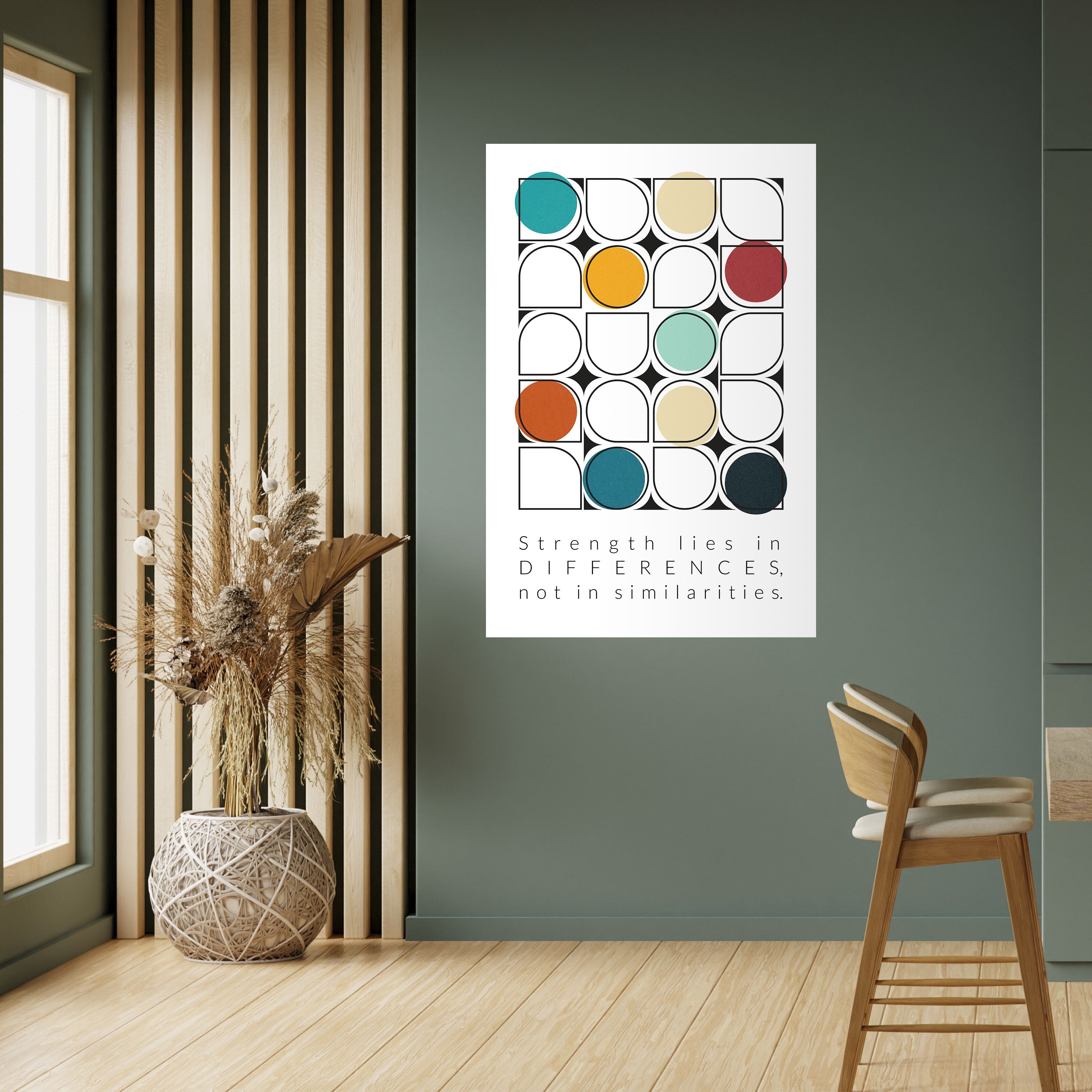 HUE HARMONY Vertikales Poster zum Abziehen und Aufkleben