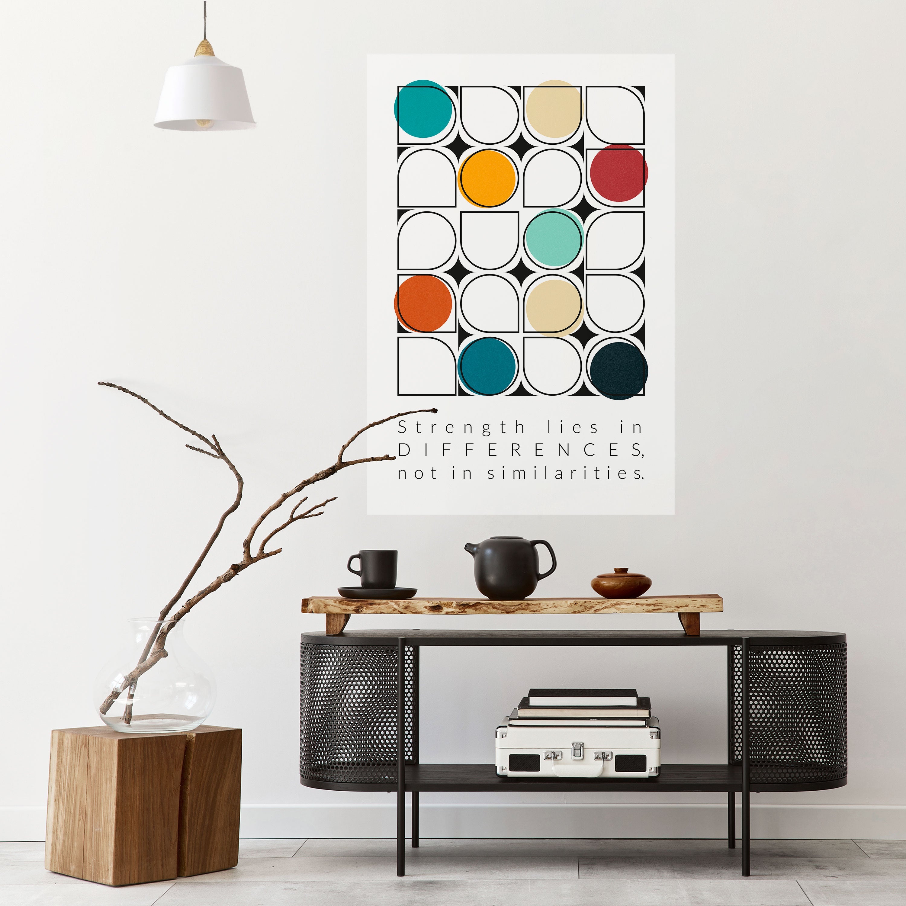 HUE HARMONY Vertikales Poster zum Abziehen und Aufkleben