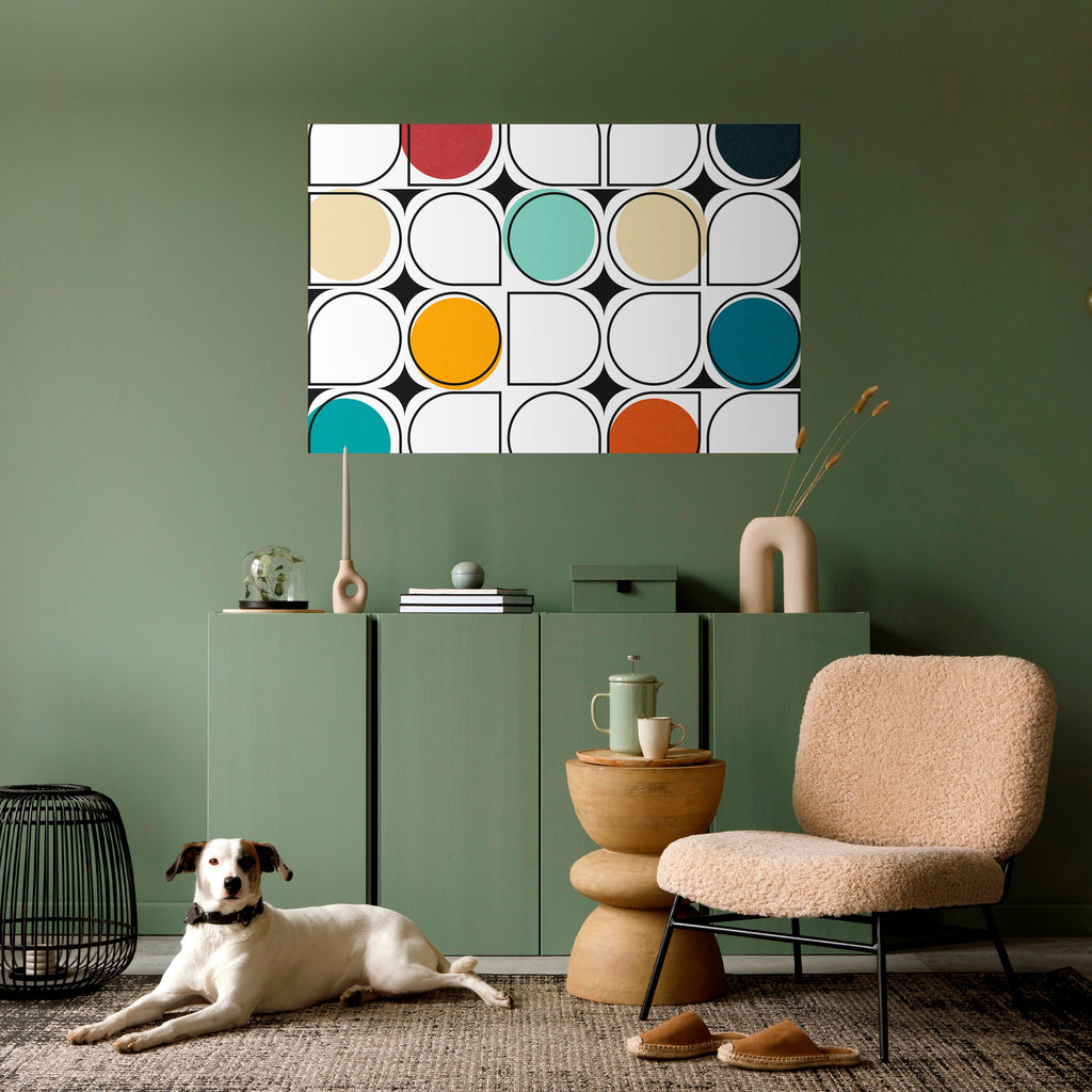 HUE HARMONY Peel and Stick Horizontal Poster