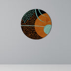 GEODE GLIMMER Runde Wanddekoration Ø 69 cm