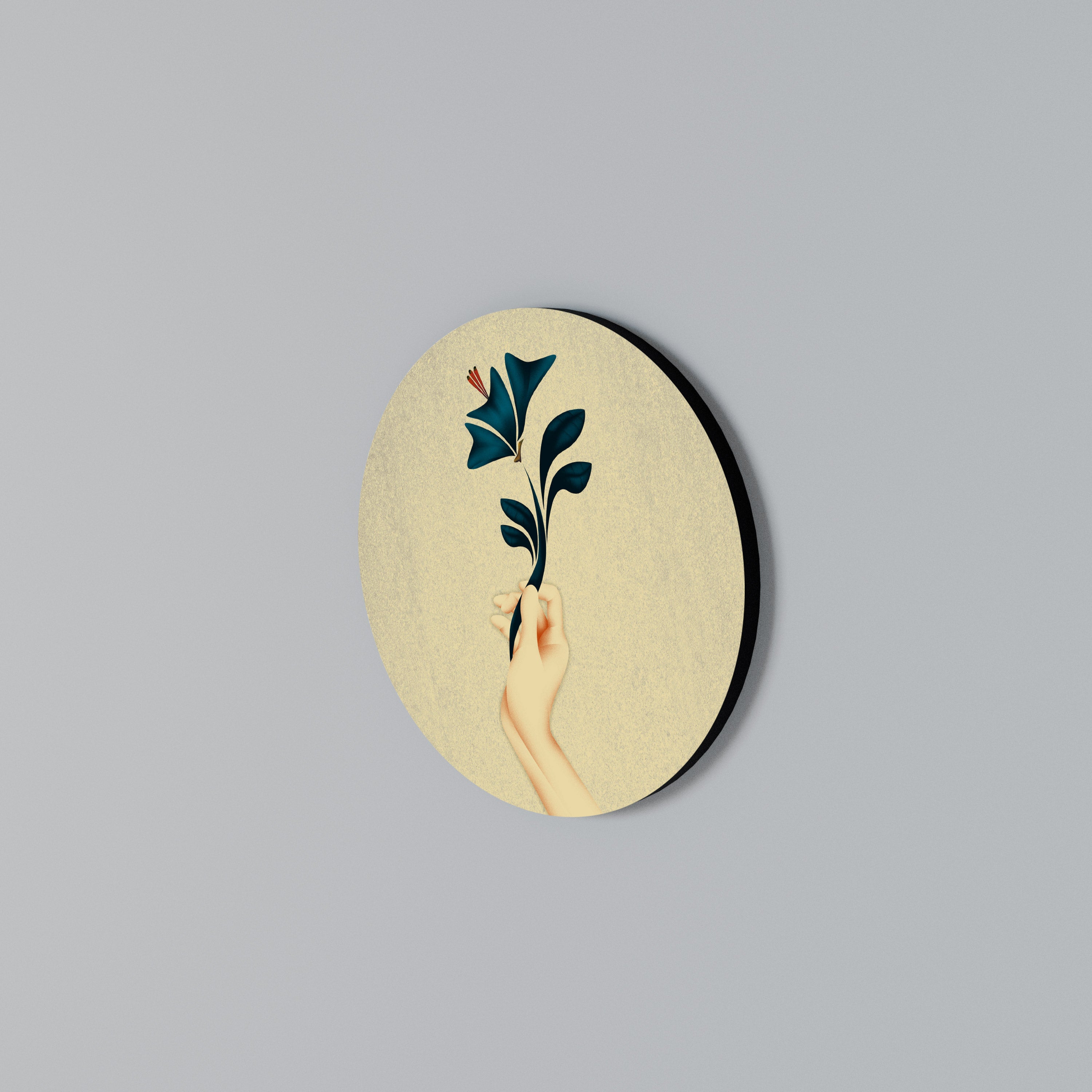 TAKE IT OR LEAF IT Round Wall Art