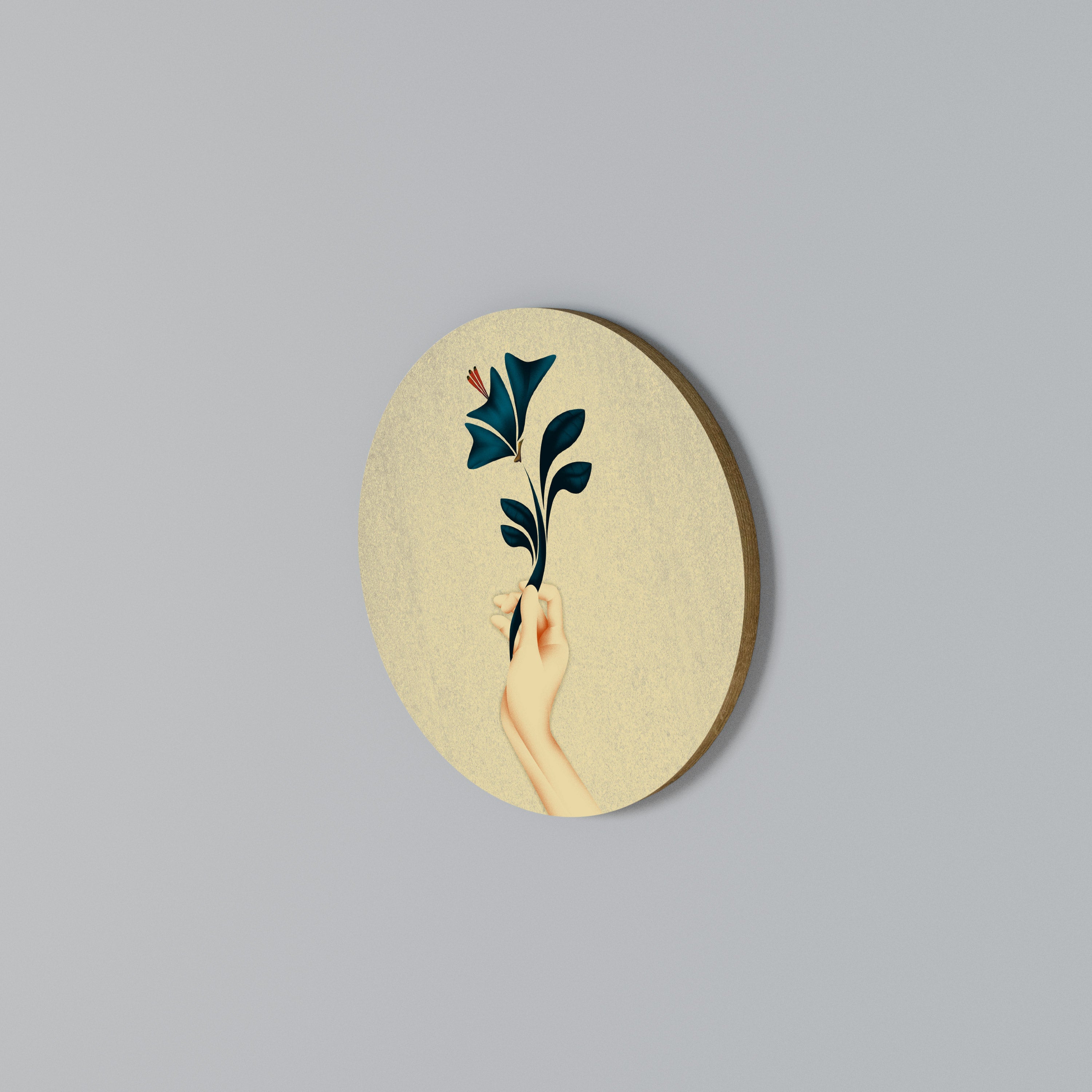 TAKE IT OR LEAF IT Round Wall Art
