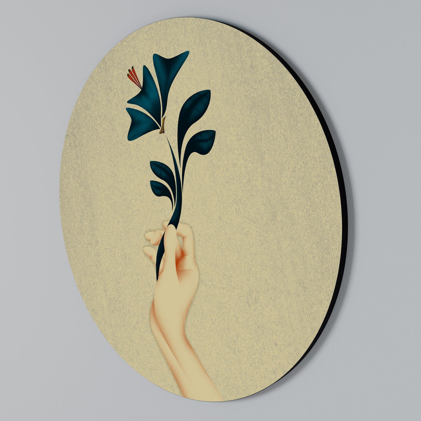 TAKE IT OR LEAF IT Rundes Wandbild