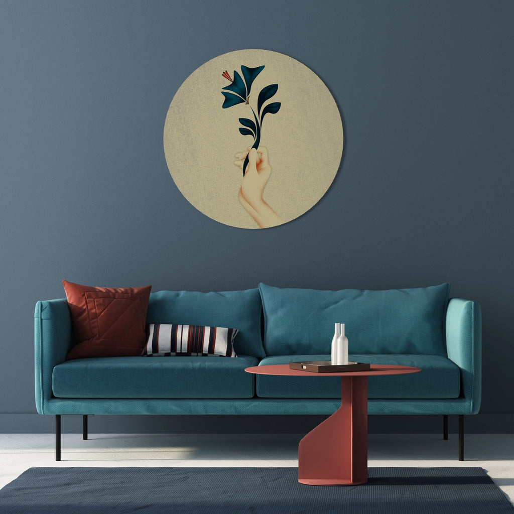 TAKE IT OR LEAF IT Round Wall Art