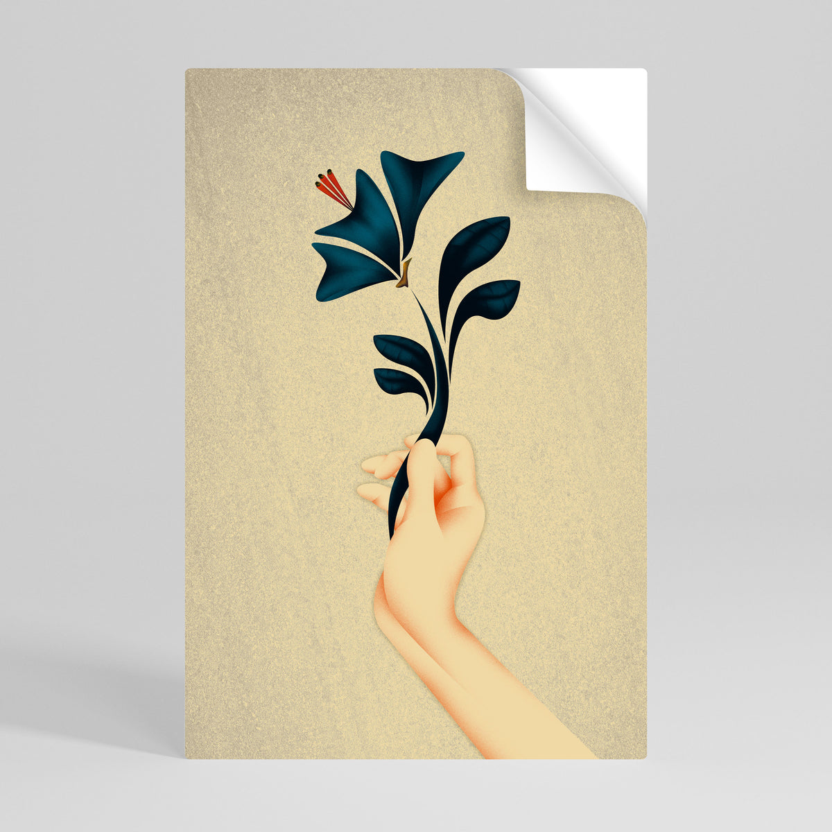 TAKE IT OR LEAF IT Selbstklebendes Poster - Hochformat
