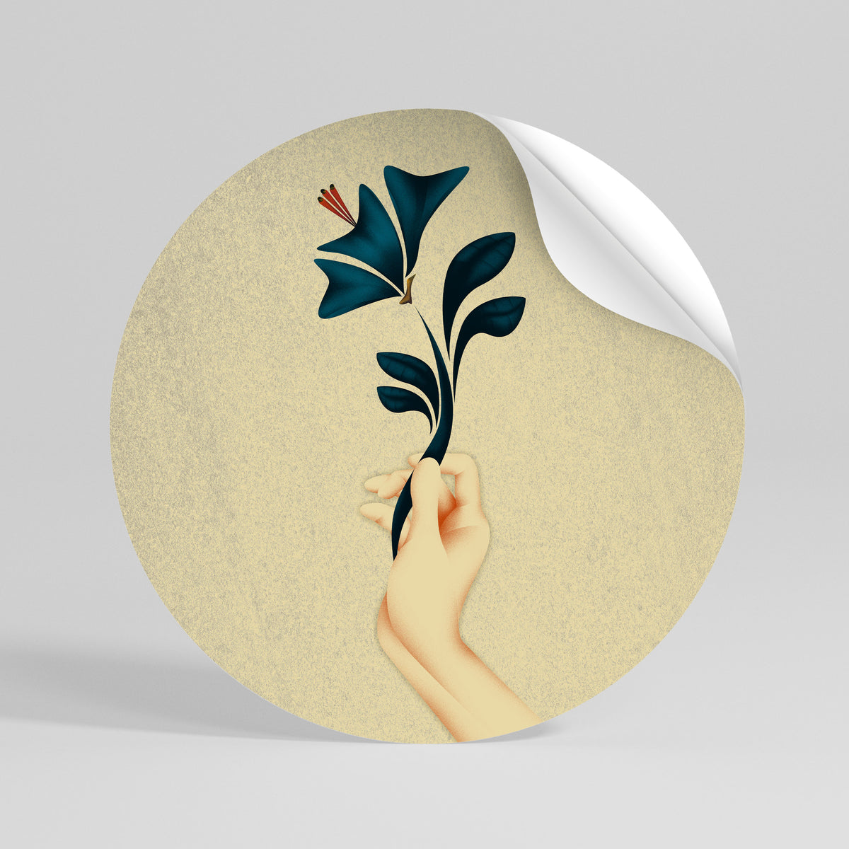 TAKE IT OR LEAF IT Runder Wandsticker zum Abziehen und Aufkleben