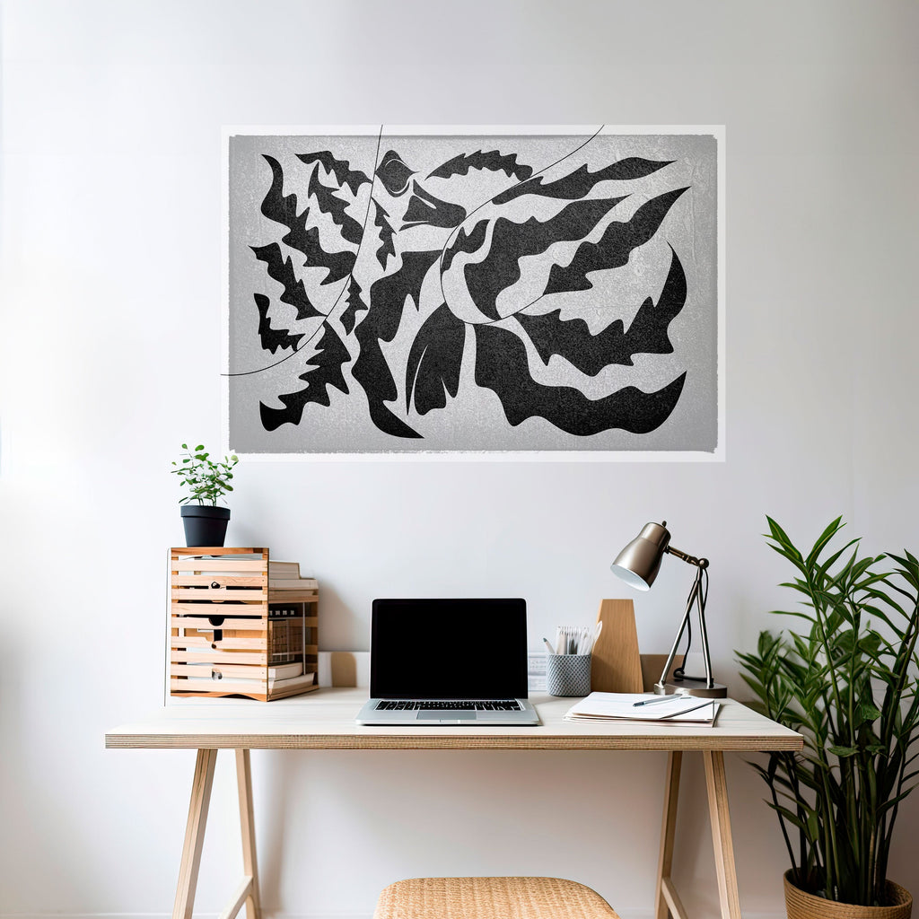 SHARP SHADOWS Peel and Stick Horizontal Poster